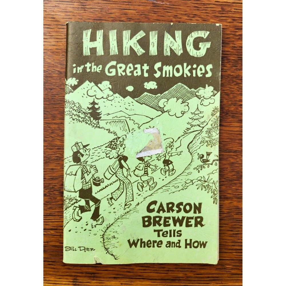 Vintage Hiking in the Great Smokies Carson Brewer 1983 National Parks Guide Book